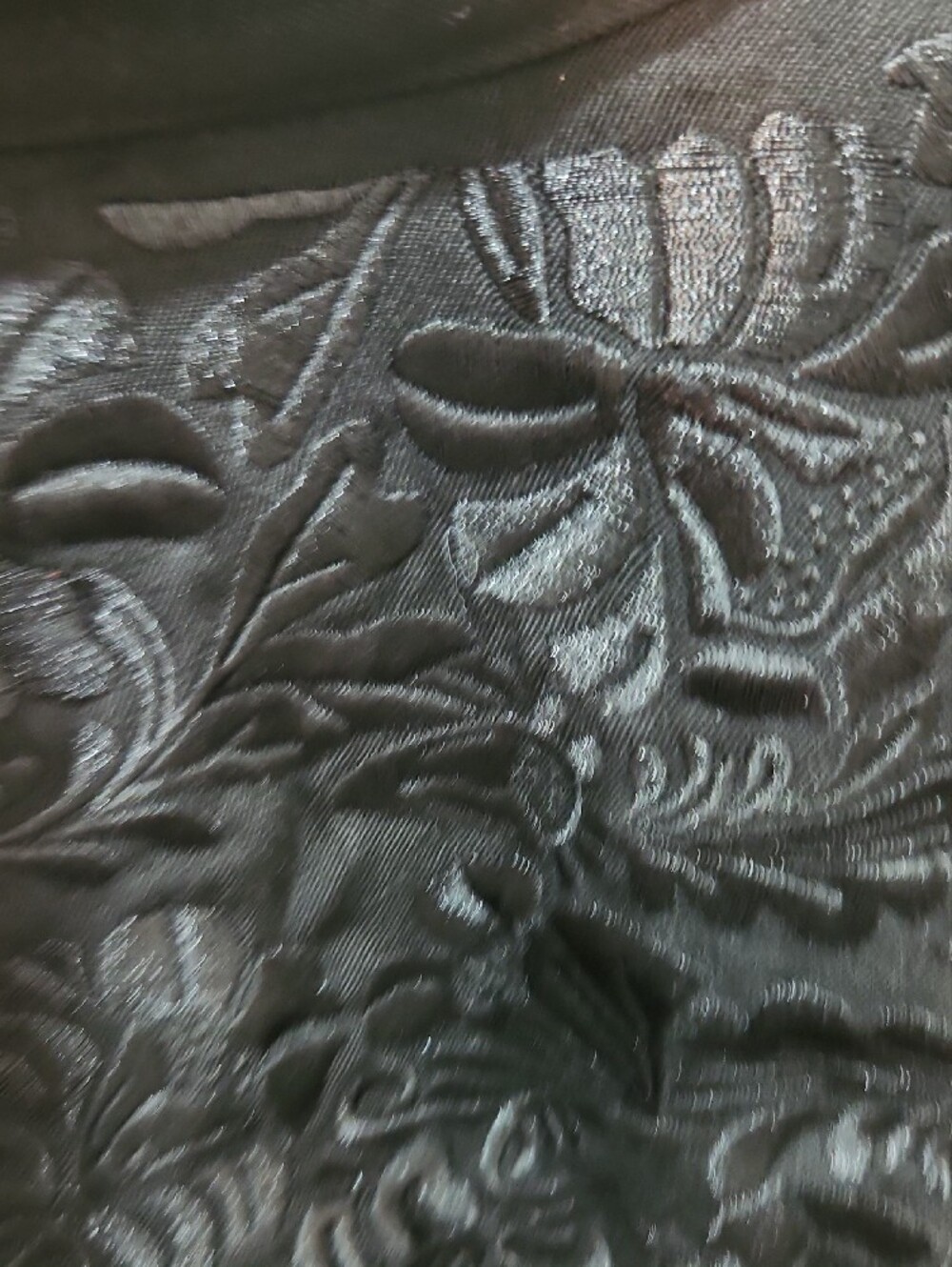 Scully Black Snap-Up Shirt with Floral Embroidery - Picture 5 of 8